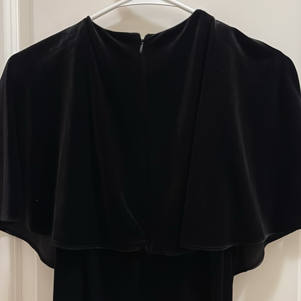 NWT Alex Marie Beth Wrap Jumpsuit Black Velvet size 10 Elegant Classic - Picture 5 of 8